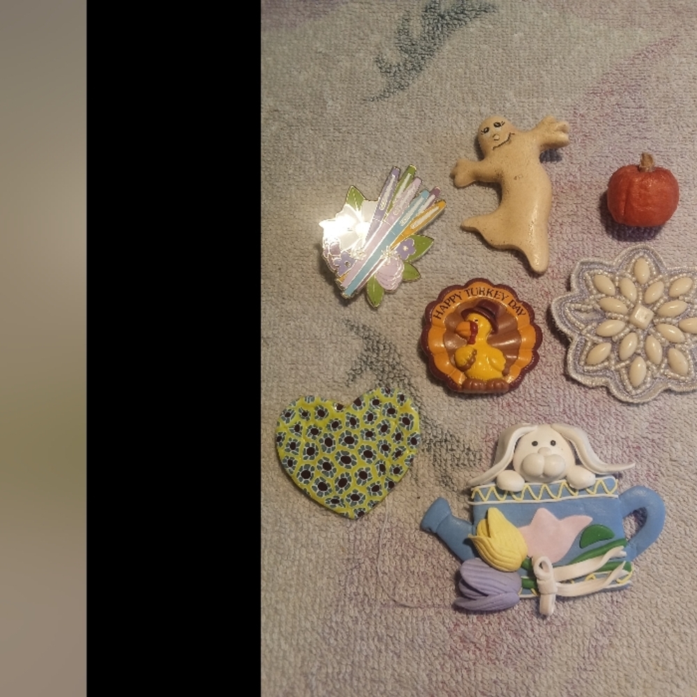 Assorted Pin Halloween, Easter, And More